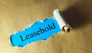 Image of a piece of torn paper reading Leasehold
