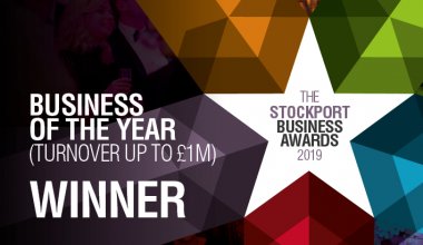 The Stockport Business Awards 2019, Business of the Year Winner logo