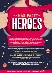 Xmas Party Heroes Campaign poster